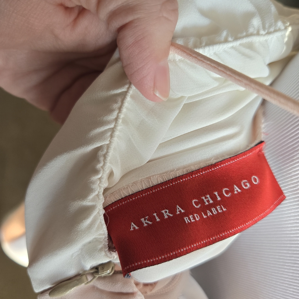 Akira Red Label Colorblock Dress Medium - Picture 12 of 13